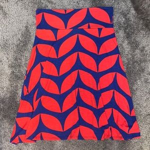LuLaRoe printed Azure skirt